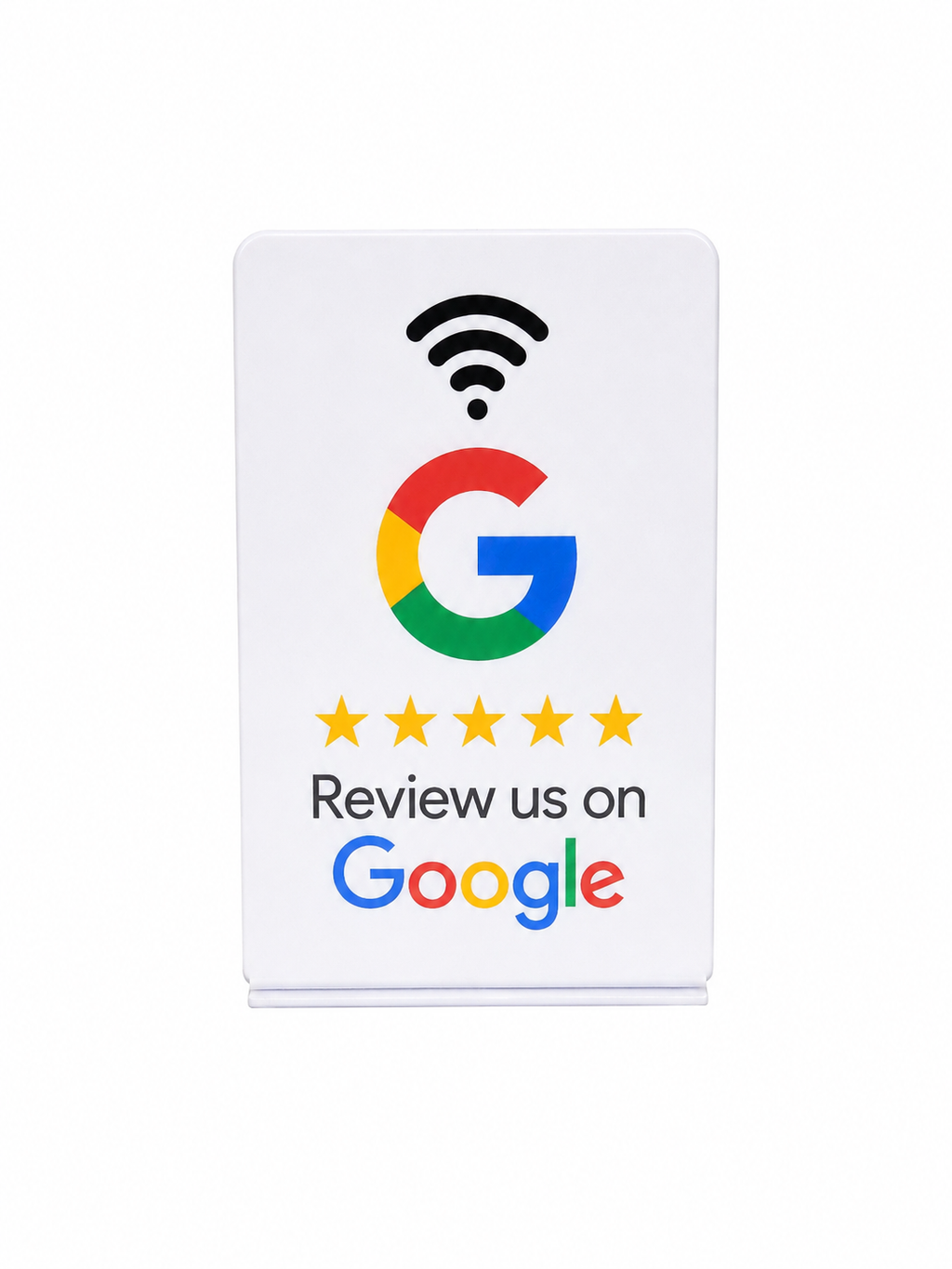 Tarjeta NFC Google con soporte