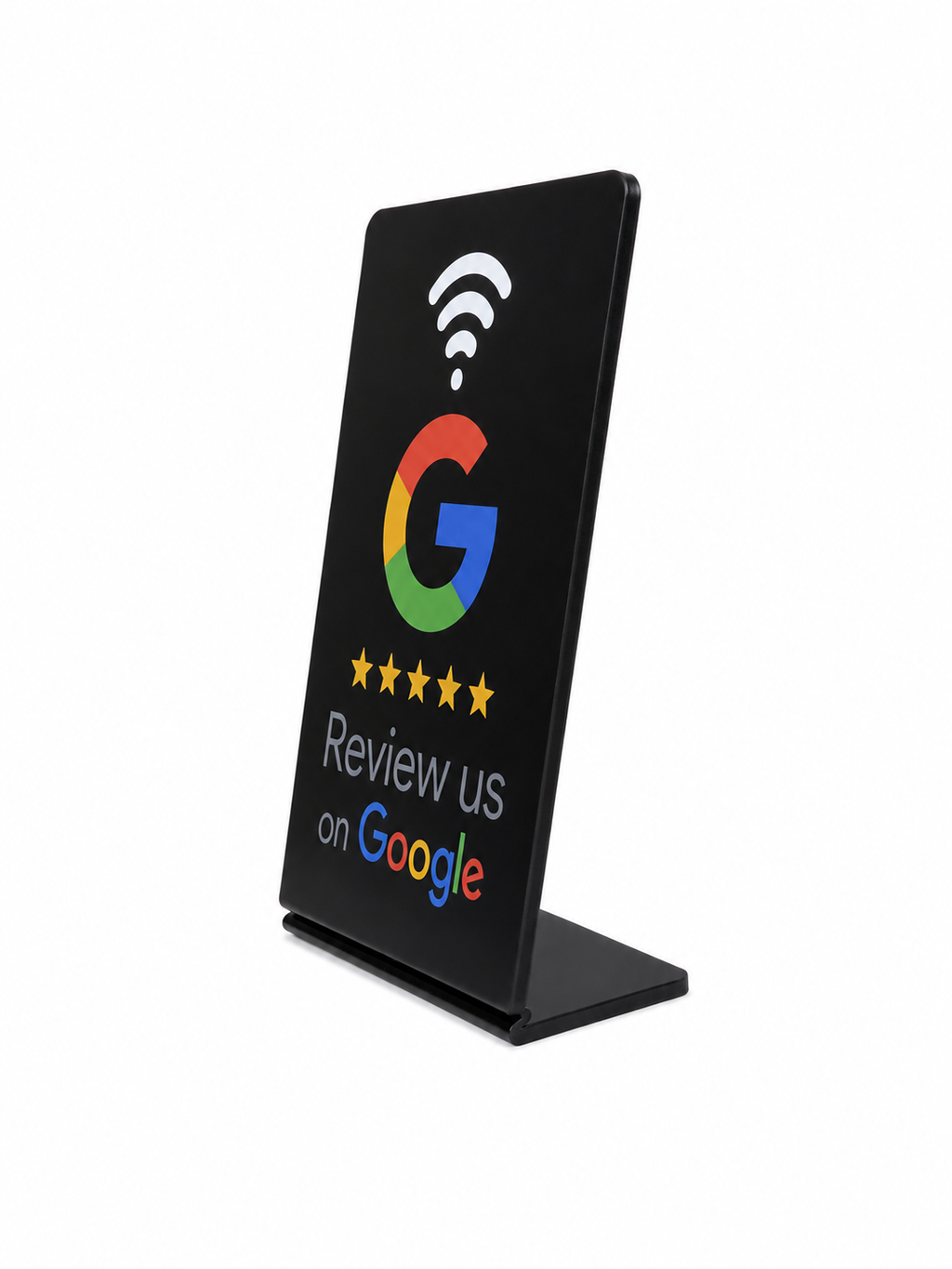 Tarjeta NFC Google con soporte